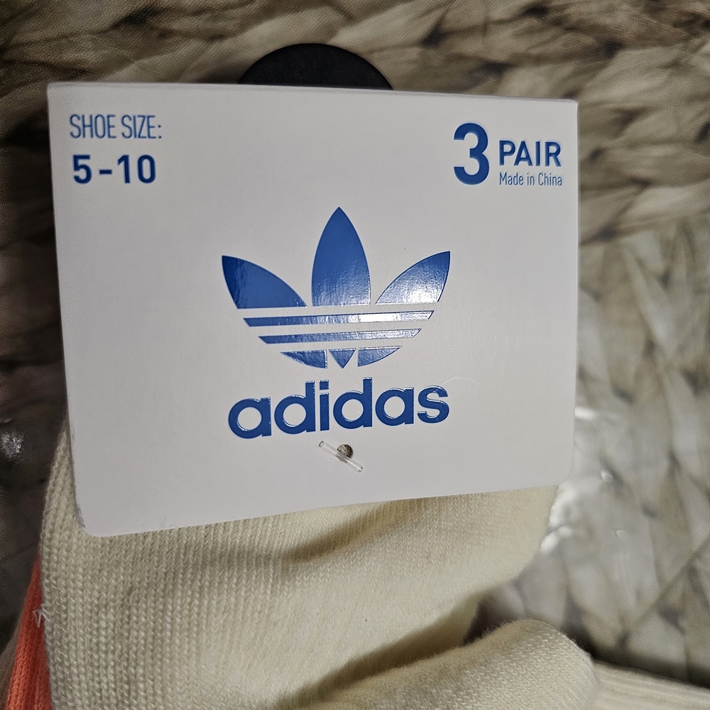 adidas 3-Pack Trefoil Crew Women's Socks - Picture 4 of 7